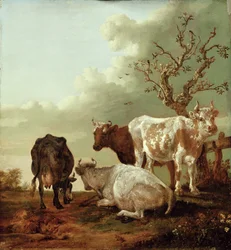 Four Cows in a Meadow